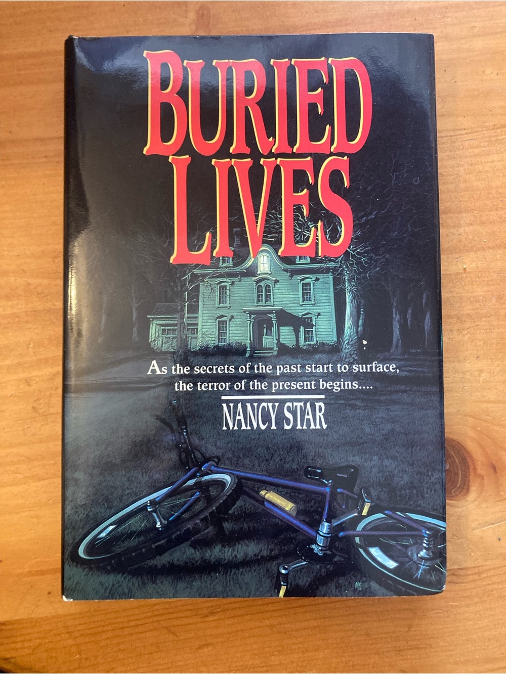 Buried Lives by Nancy Star - Black and Red Hardcover Book Decor